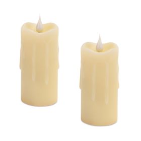 Simplux Votive w/Moving Flame (Set of 2) 2"D (size: 4"H)