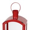 Arched Metal Lantern with Glass Windows