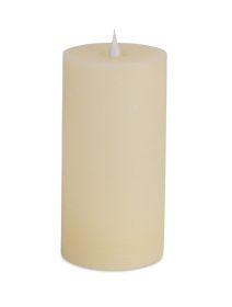 Simplux LED Designer Candle w/Remote3.5"x7"H Wax/Plastic (Color: Beige)