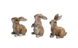 Resin Painted Bunny Rabbit Figurines