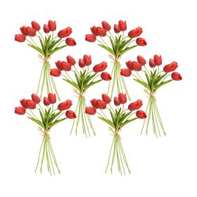 Tulip Bundle (Set of 6) 15"H (Option: Red)
