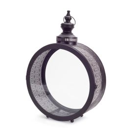 Lantern 22"H Metal/Glass (Option: Black)