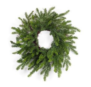 Pine Wreath Plastic (Option: 32" Green)