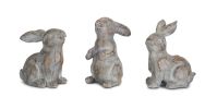 Carved Rabbit Figurines Stone Powder/Resin