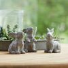 Carved Rabbit Figurines Stone Powder/Resin