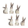 Carved Rabbit Figurines Stone Powder/Resin