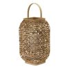 Boho-Chic Wicker Lantern Wicker/Glass