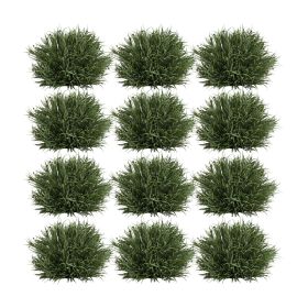 Artificial Foliage Half Orb (Option: 12pc Grass 6.5")