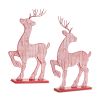 Metal Deer Figurines (Set of 2)