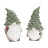 Gnome with Tree Hat Figurines (Set of 2) Terra Cotta