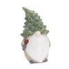 Gnome with Tree Hat Figurines (Set of 2) Terra Cotta