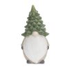 Gnome with Tree Hat Figurines (Set of 2) Terra Cotta