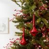 Drop Ornament (Set of 6) 10.5"H Glass