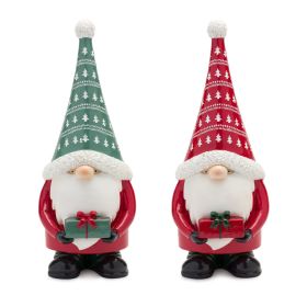Resin Christmas Gnome Figurines (Option: 2pc Present 12")