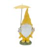 Yellow & Red Gnome with Umbrella Resin Figurines - Spring Decorations