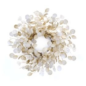 Silver Dollar Wreath Fabric (Option: 27.5" Ivory)