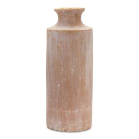 Weathered Terra Cotta Vase (size: 19")