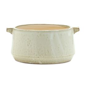 White Terra Cotta Handled Planter (size: 4"H)