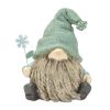 Sage Green & Blue Garden Gnome Figurines (Set of 4) Resin