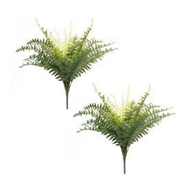 Artificial Fern Plant Bundle, Bush, Spray Vase Fillers (Option: 2pc Bush 22.5")