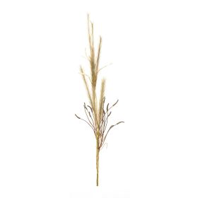 Artificial Foxtail Stems, Sprays, Bushes (Option: 2pc Beige 47")