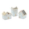 House Planter 5.5"L x 4.75"H, 4.5"L x 5.5"H, 3.5"L x 6.25"H Porcelain