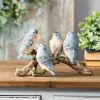 Birds on Branch Resin Figurine