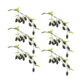 Artificial Foliage & Flowers - Hanging Vines (Option: 6pc Raspberry 24.5")