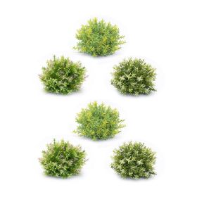 Artificial Foliage Half Orb (Option: 6pc Green/Yellow 10")