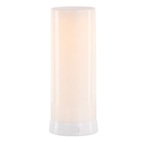 FIA Flame 3"D x 7.5"H Plastic 6 Hr Timer w/Remote USB Charging Cable Included (Color: White)