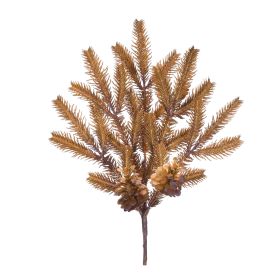 Pine Spray - Artificial Foliage Plastic (Option: 12pc Brown 20.5")