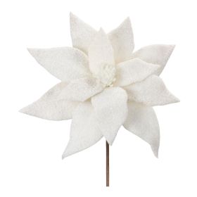 Poinsettia - Artificial Flowers (Option: 6pc, 24" White)