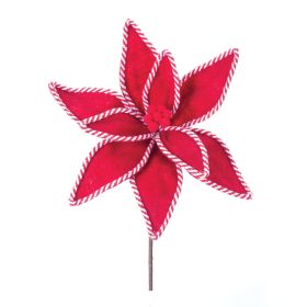 Poinsettia - Artificial Flowers (Option: 6pc, 25" Red)