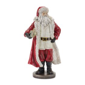 Santa Figurines (Set of 2) Resin (Option: 13" Books)