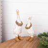 Christmas Goose Geese Figurines Resin