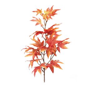 Artificial Fall Leaf Spray (Option: 6pc Orange 29.5")