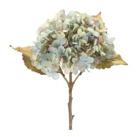 Artificial Hydrangea Flower Stem Bundle (Option: 6pc Green/Teal 20")