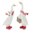 Christmas Goose Geese Figurines Resin