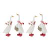 Christmas Goose Geese Figurines Resin