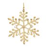 Snowflake Ornament (Set of 12) 5.5"H Iron/Glass