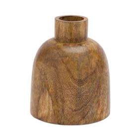 Vase (Set of 2) Wood (size: 6.25"H)