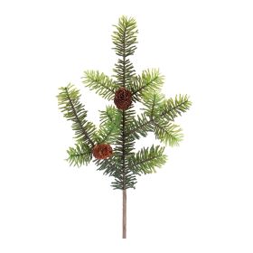 Pine Spray - Artificial Foliage Plastic (Option: 6pc Green/Cone 28")