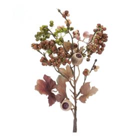 Berry Spray, Branch, & Bundle - Artificial Flowers & Foliage for Vases (Option: 12pc, 13.5" Pods)