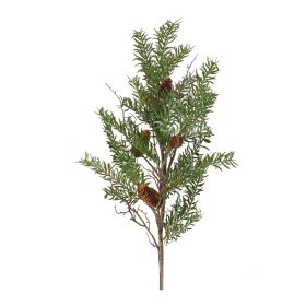 Pine Spray - Artificial Foliage Plastic (Option: 2pc Twig 39.5")
