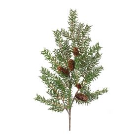 Pine Spray - Artificial Foliage Plastic (Option: 2pc Branch 39")