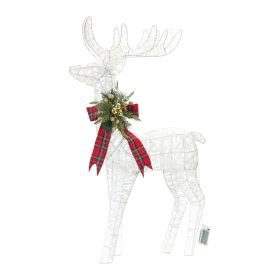 LED Deer Cotton String 3 AA Batteries, Not Included (size: 18.5"L x 34"H)
