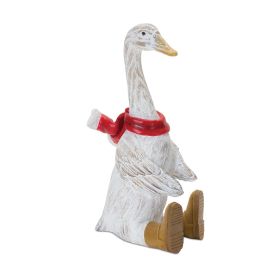 Christmas Goose Geese Figurines Resin (Option: 2pc, 10" sitting)
