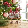 Christmas Gnome Figurines with Dangling Legs (Set of 6) Resin