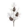 Artificial Foliage Vase Filler - Icy Iced Icicle Branch Spray