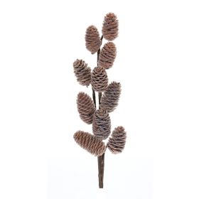 Pine Cone Bundles, Picks, Sprays (Option: 6pc Cluster 24")